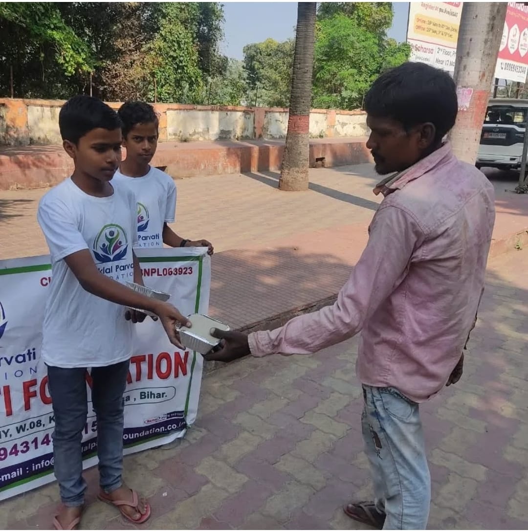 Community members receiving support